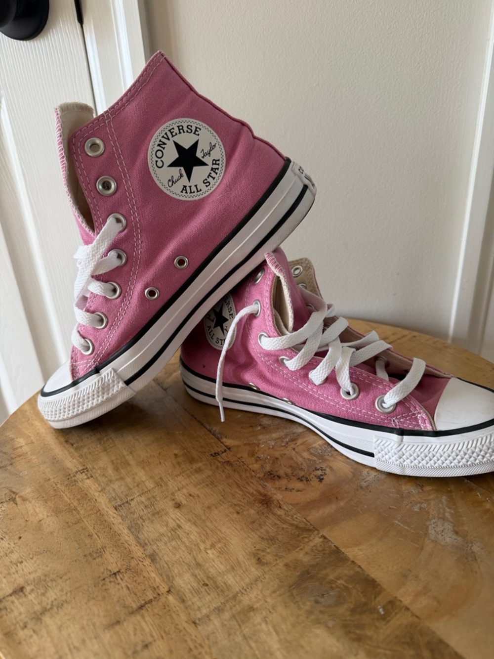Converse Unisex Pink Chuck Taylor All Star High Top Sneakers